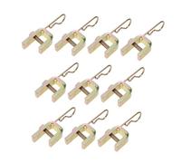 FUNOMOCYA 10pcs Tire Valve Stem Extension Clips for Car Truck Suvs Iron Fastener Clamp Leakproof Dual Wheels Valve Extender Holder Stable Inflation Connector