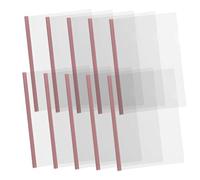 FUNOMOCYA 10pcs Transparent File Folders with Sliding Bar Anti-Splash Document Binders for School and Business Practical Report Covers for Papers Test Papers Music Books Receipts and