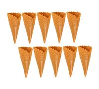 FUNOMOCYA 10pcs Undercap Bobby Pins Decorative Lovey Cutip Phone Case Hair Claw Clips Ice Cream Cone Charms Small Ice Cream Cone Tiny Ice Cream Cone Ice Cream Cone DIY Charms Pvc