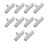 FUNOMOCYA 10pcs Wear-resistant Bike Brake Pads Black for Mountain Bikes Noise Reduction Brake Blocks with Heat Dissipation and Rim Protection Replacement