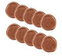 FUNOMOCYA 10pcs Wedding Invitation Wax Seal Stickers Self-Adhesive Envelope Seal Decals Rosemary Design Adhesive Wax for Craft Decoration and Letter