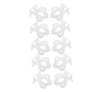 FUNOMOCYA 10pcs White DIY Paper Pulp Masks for Painting Blank Half Face Masquerade Masks for Easter Parties Halloween Cosplay Carnival and