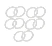 FUNOMOCYA 10Pcs White Silicone Gasket Rings Kitchen Supplies Replacement Sealing O-rings for Bottle Containers Mason Jar Lids Seal Grommets