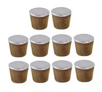 FUNOMOCYA 10pcs Wooden Hot Water Bottle Stoppers Vacuum Flask Stopper Leakproof Insulated Plug for Standard Kettle Bottles Safe and Accessories for Kitchen Use