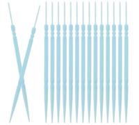FUNOMOCYA 1100pcs Double Head Plastic Toothpick - 2-in-1 Floss Interdental Brush Picks Food Grade Soft Safe for Oral Care Cleaner Teeth Cleaning