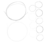 FUNOMOCYA 11pcs Silver-plated Nylon Strings for Oud Tension Precision Oud Strings Kit Alloy Rust Coating for Musicians Daily Practice and Replacement