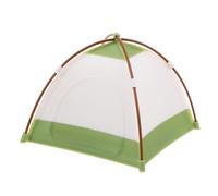 FUNOMOCYA 12 Scale Miniature Dollhouse Camping Tent, Small Green Outdoor Tent Accessory for Dollhouse Furniture and Adventure Play Displays, Single Piece
