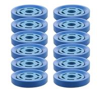 FUNOMOCYA 12 Sets American Style Fishing Net Tool Cast Net Accessory Hand Throwing Disc Ring for Precise Line Separation Smooth Casting Experience Blue