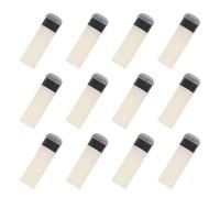 FUNOMOCYA 12Mm Screw on Pool Cue Tips 12Pcs Grey Plastic Replacement Tips for Pool and Snooker Cues for Game Room and Professional Players