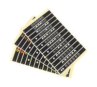 FUNOMOCYA 12pcs Fretboard Note Decals Guitar Stickers for Beginners Easy to Install Fret Markers Scale Labels High-class Adhesive Learn Chords Effortlessly