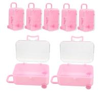 FUNOMOCYA 12Pcs Large Decorative Suitcase Favor Boxes Versatile Miniature Travel Candy Boxes for Weddings Birthdays and Festive Occasions Stylish Design for Treats and