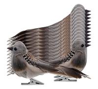 FUNOMOCYA 12pcs Lifelike Small Bird Models Foam Artificial Sparrow Figurines with Plumage Garden Tree Decorative Birds for Outdoor Patio Home Greening Decor