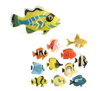 FUNOMOCYA 12Pcs Solid Desktop Sea Animal Models Realistic Ocean Creature Figurines for Decor Fish Tank Display Craftsmanship