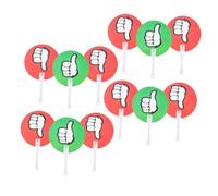 FUNOMOCYA 12pcs Yes No Voting Paddles Green Red True False Classroom Answer Boards for Teacher Student Interaction Portable Quick Response Tools Enhancing Communication and Participation