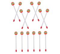 FUNOMOCYA 14pcs Drum Mallets Soft EVA Lollipop Shaped Percussion Sticks for Xylophone and Drum Music Practice Drumsticks for Early Education and Rhythm Development