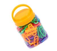FUNOMOCYA 150pcs Educational DIY Plastic Interlocking Chain Links for Boys and Strong Break-resistant C-clip Hooks for Creative Learning and Teaching Tools
