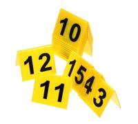 FUNOMOCYA 15pcs Acrylic Markers Double-sided Floor Marker for Restaurants Cafes Bars Multi-function Crime Scene Decor Table Sign Cards Easy to Clean
