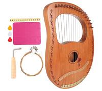 FUNOMOCYA 16 String Lyre Harp Portable Wooden Harp with Longer Sustain Effect Delicate Design Musical Instrument Suitable for Beginners and Performances
