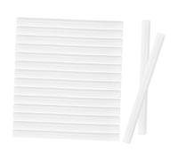 FUNOMOCYA 16Pc Colorful Hot Melt Adhesive Sticks High Viscosity Fast Curing for Wood Metal Fabric Crafts DIY Repair Tool White Multipack