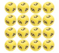 FUNOMOCYA 16pcs 16mm Acrylic Number Dice Set for Math Learning - 6-Sided Math Cubes Teaching Tools for Classroom, Home Tutoring and Educational Games