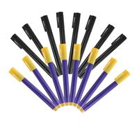 FUNOMOCYA 16pcs Water-Based Money Detector Pens, Black Blue Bill Checker Markers for Restaurant Supplies, Small Business Cash Verification, Fake Currency Tester