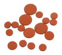 FUNOMOCYA 17pcs Leather Clarinet Repair Pads Kit Woodwind Instrument Replacement Parts Professional Sound Hole Pads for Clarinet Maintenance and Repair Accessories