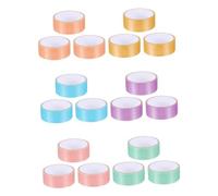 FUNOMOCYA 18 Rolls DIY Sticky Ball Tape Set Wide Pearl Glossy Multi-color Adhesive Crafting Tapes for Labeling Coding Decorating and Creative Projects Portable and Strongly Adhesive