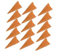 FUNOMOCYA 18pcs Miniature Ice Cream Cone Charms for DIY Phone Case Decor Realistic Fake Cones Cute Simulation Decorations for Dollhouse Display