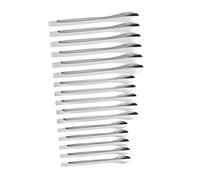 FUNOMOCYA 18pcs Stainless Steel Lipstick Spoons Lipstick Subpackaging Tools Small Size Diy Makeup Accessories for Women and Makeup Artists