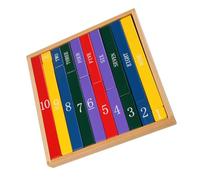 FUNOMOCYA 1Pc Colored Rods Educational Wooden for Early Education Plaything to Develop Cognitive Skills and Hand Eye Coordination Montessori Learning Tool