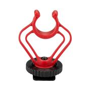 FUNOMOCYA 1pc Microphone Shockmount Suspension Stand Lightweight Red Black Easy to Install Microphone Mount Compatible by Series