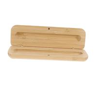 FUNOMOCYA 1Pc Natural Style Wooden Pen Box Lightweight Sturdy Pencil Case for Students Retro Design for Storage Display DIY Friendly Protects Pens from Damage
