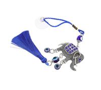 FUNOMOCYA 1pc Sucked Type Elephant Pendant Evil Eye and Tassel Car Decoration for Creative Hanging Adorn for Luck and for