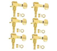 FUNOMOCYA 1Set Durable Locking Guitar Tuner Pegs for Folk Instruments Easy to Install Stable Tuning Replacement for Electric Guitars Finish