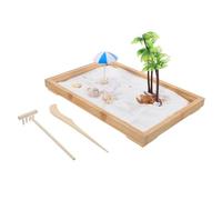 FUNOMOCYA 1Set Miniature Ocean Scene Sand Table Stress Relief Decorative Sandbox for Home Office Relaxing Zen Garden with Sea Animals for Meditation and