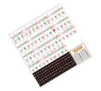 FUNOMOCYA 1set Piano Keyboard Sticker for Keys Note Labels for Beginners Easy to Apply Remove Non-damaging Adhesive Learning Aid for Piano Students