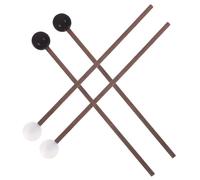 FUNOMOCYA 2 Pairs Rubber Head Drum Mallet for Steel Tongue Drum Portable Percussion Instrument Sticks Durable Rubber Design for Professionals Beginners