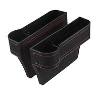FUNOMOCYA 2 Pcs Car Seat Gap Filler Organizer with PU Leather Multipurpose Automotive Console Storage Boxes for Drinks Phones Documents Easy Installation for Driver and Passenger Side