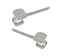 FUNOMOCYA 2 Pcs Dual Sided Meat Tenderizer Hammer Heavy Mallet with Smooth Textured Heads for Efficient Steak Chicken Beef Poultry Flattening and Tenderizing Kitchen Tool