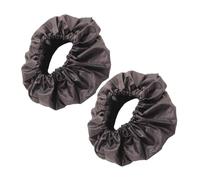 FUNOMOCYA 2 PCS Pushchair Wheel Covers Anti-Skid Flexible Stroller Tire Protectors for Large and Small Wheels Portable Wheelchair Accessory for Floor Protection and Dust Resistance