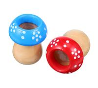 FUNOMOCYA 2 Pcs Small Mushroom Kaleidoscope Wooden for Compact Educational Playthings Party Favors Unique Design Color Random Random Color