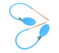 FUNOMOCYA 2 Pcs Sugar Blowing Pump Kit Blue Bulbs Easy Use Sugar Art Tool for Creative Candy Blowing at Parties and Family Gatherings