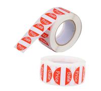 FUNOMOCYA 2 Rolls Red Round Label Stickers Price Tags 1.5inch Diameter Large Capacity Design Resistant to Falling Off Simple and Elegant Style for Retail Store Organizing Inventory