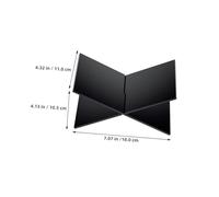 FUNOMOCYA 2 Sets Acrylic Book Stand Transparent and Black Ergonomic Open Book Holder for Bible Cookbook Magazine Display Compact Desk Rack for Home Kitchen Coffee Table