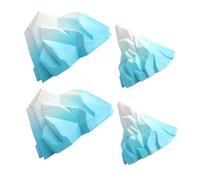 FUNOMOCYA 2 Sets Aquarium Iceberg Decorations for Fish Tanks Small and Large Plastic Floeberg Model Landscape Realistic Snow Mountain Ornaments for Aquascaping and Desktop Aquarium Supplies