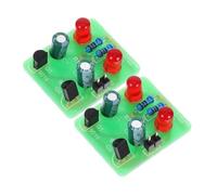 FUNOMOCYA 2 Sets Soldering Practice Kit with Flashing Light Effects Electronic Project Kit for Beginners DIY Welding Training with Versatile Oscillation Modes and Visual Circuit Making