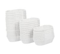 FUNOMOCYA 2000pcs Disposable Loaf Bread Baking Liners White Paper Cups Multipurpose Cake Muffin Pan Liners for Baking Desserts and Appetizers