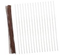 FUNOMOCYA 200pcs Brown Paper Wrapped Iron Floral Stem Wire for DIY Flower Arrangement Flexible Bouquet Stem Wire Craft Supplies for Realistic Artificial Flowers Home Decor Wedding