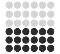 FUNOMOCYA 200pcs Guitar Fretboard Inlay Dot Markers 6x2.5mm White and Black Side Position Markers for Guitar Practice and Repair Music Accessory