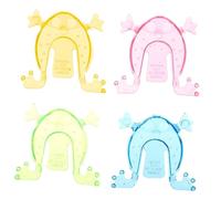 FUNOMOCYA 200Pcs Mini Jumping Frogs for Plastic Frog Educational for Classroom Parties Carnival Prizes and Fun Group Play Activities Random Color